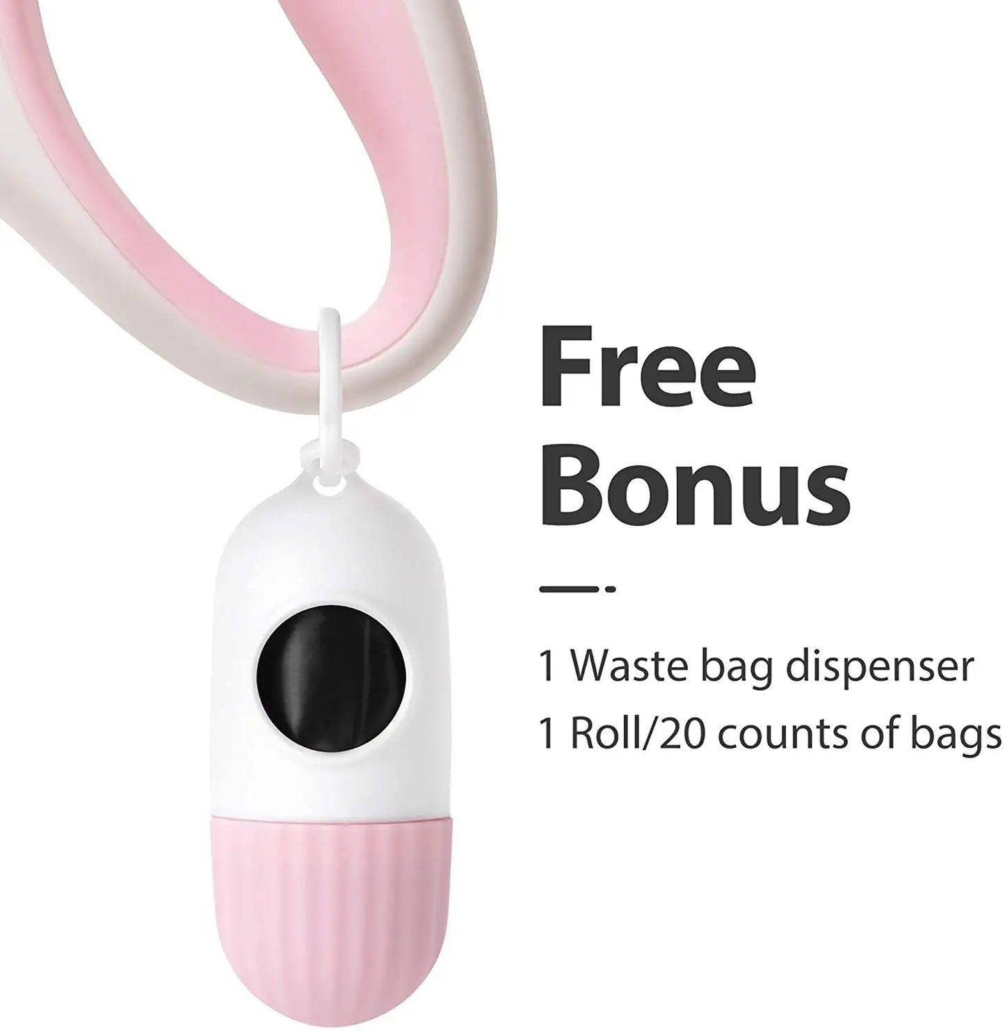 Retractable Dog Leash (with Dispenser and Poop Bags)