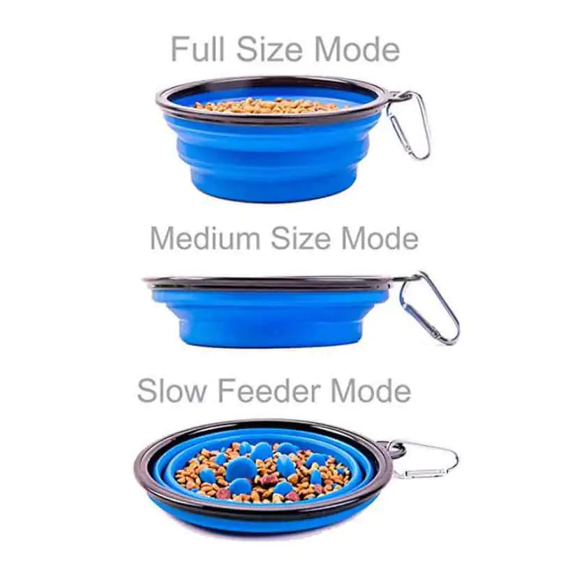 Portable Anti-Gulp Slow Feeder Bowl