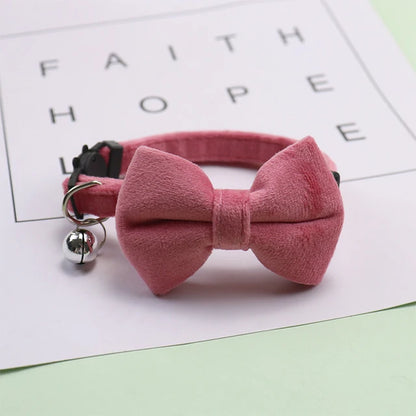 Plaid Print Pet Bow Tie Collar