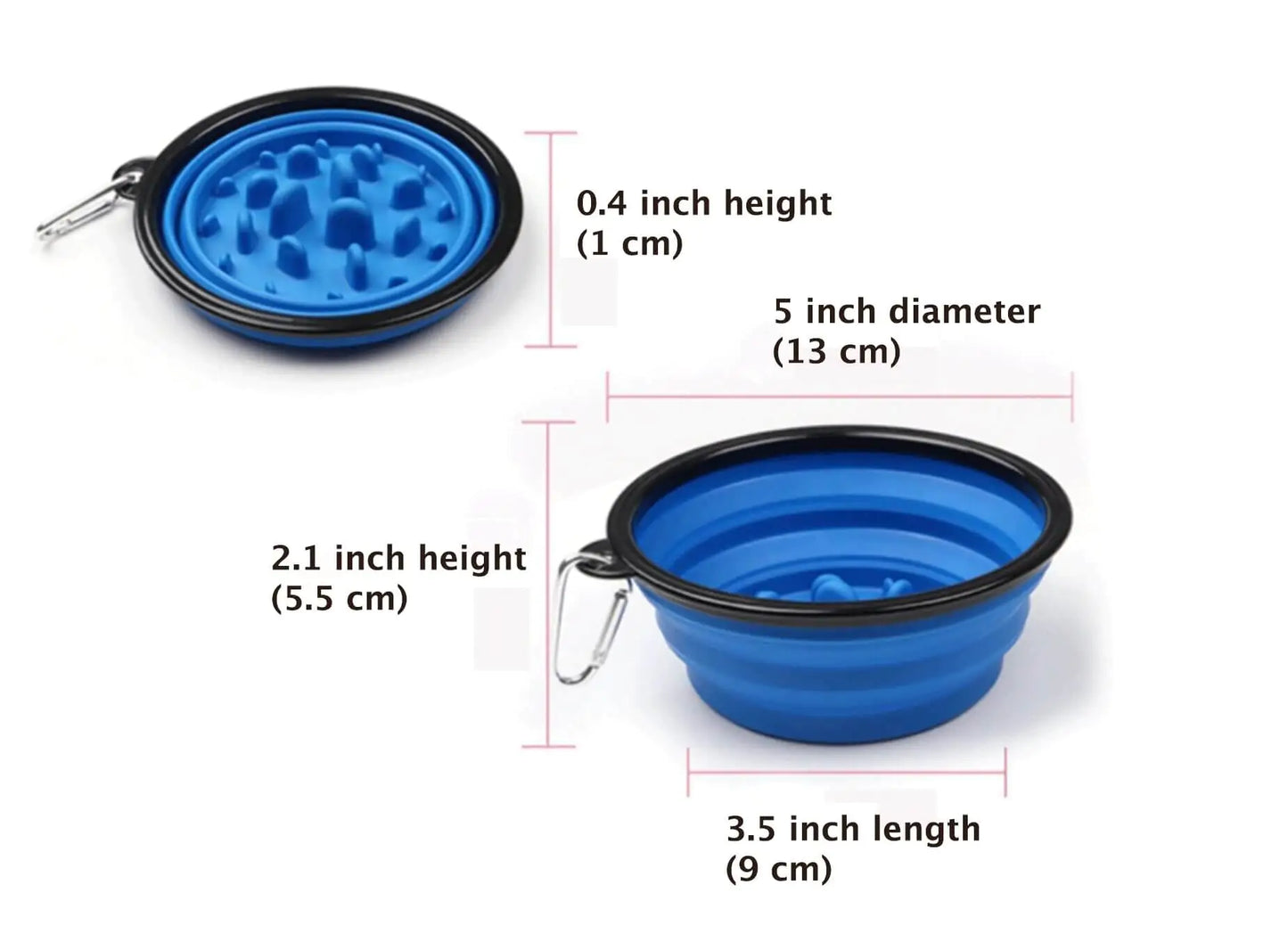 Portable Anti-Gulp Slow Feeder Bowl